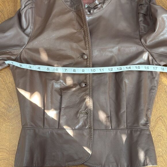 High Sierra Cocoa Brown Leather Jacket - Picture 11 of 14